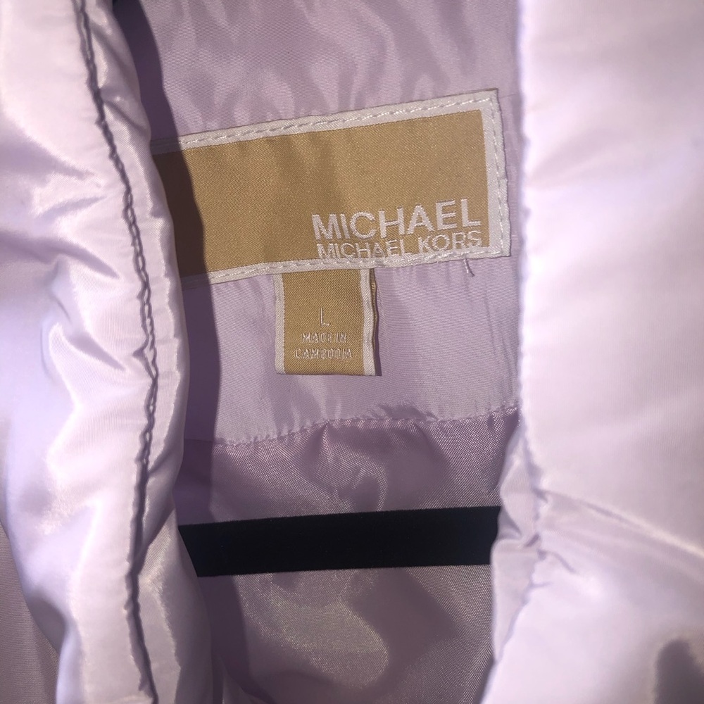 Michael Kors Purple Quilted Vest - Picture 3 of 3